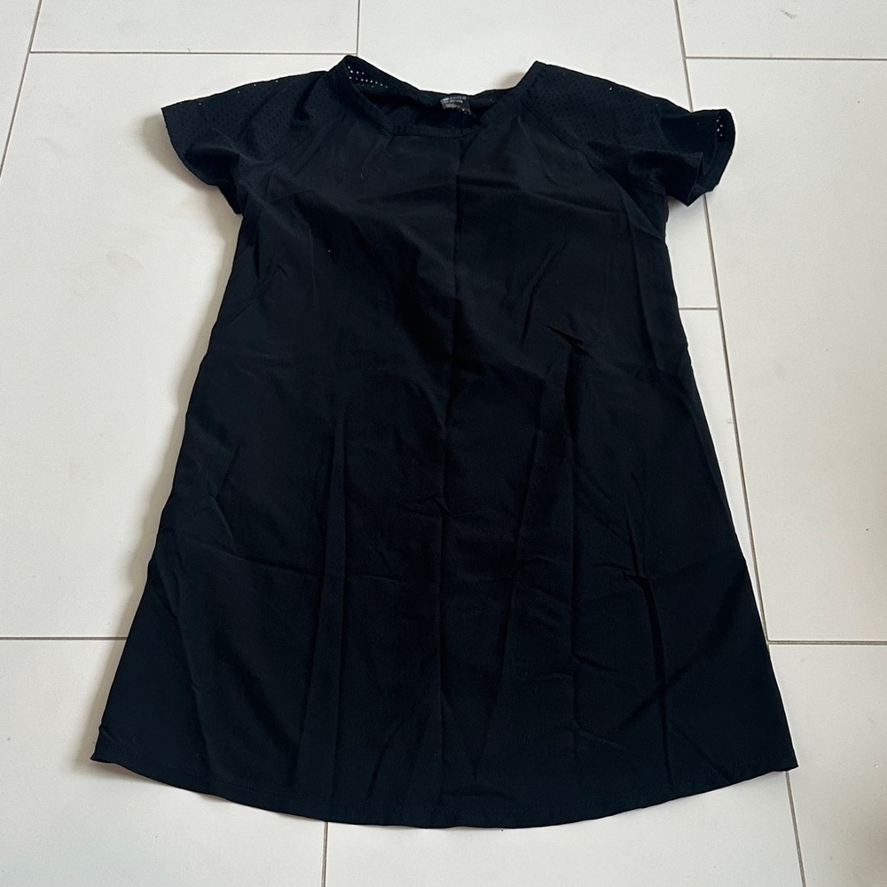 Zella girl athletic Black Short Sleeve Dress 8/10